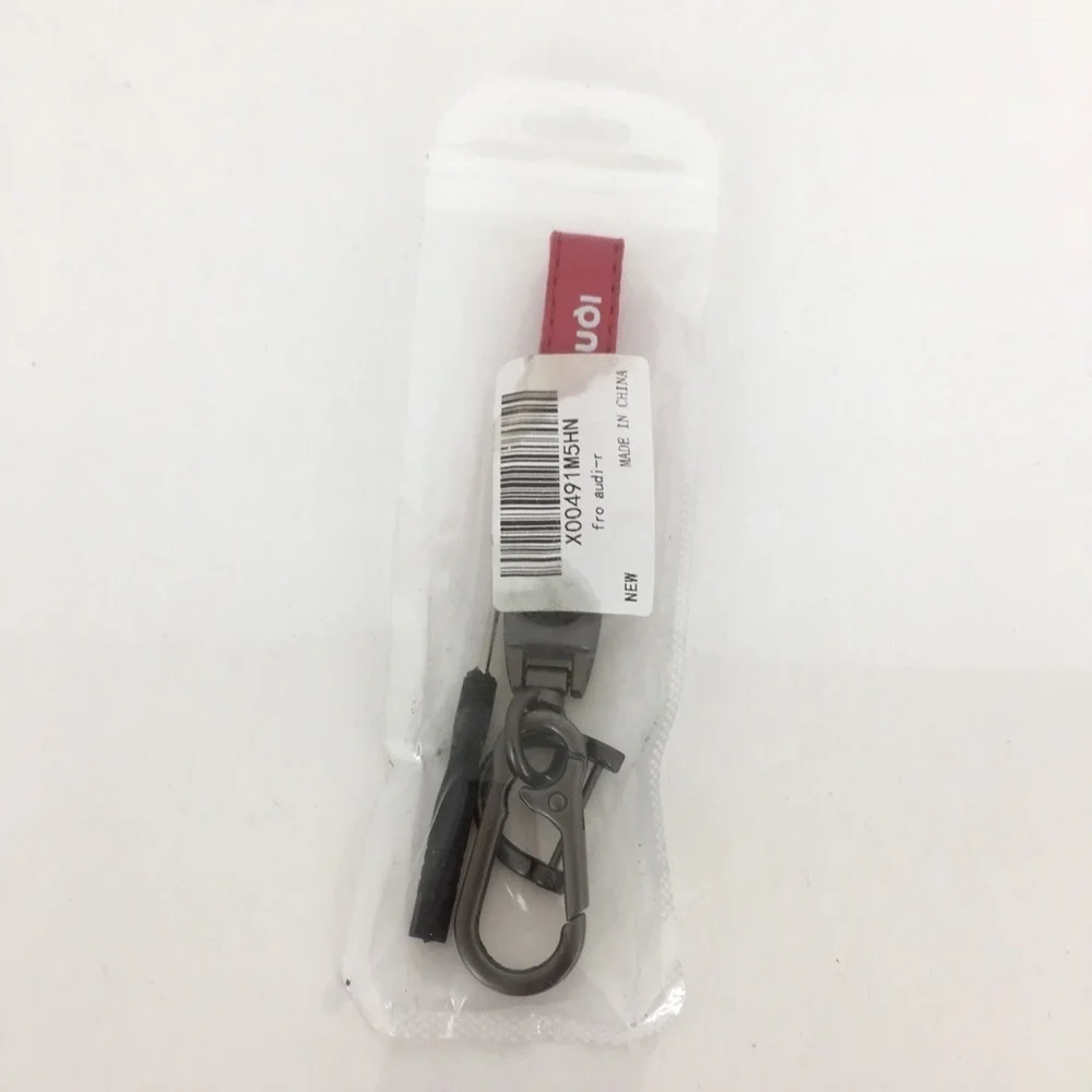 NEW Audi Keychain Red Key Fob NWT Auto Accessories Gift Unisex Car Keyring